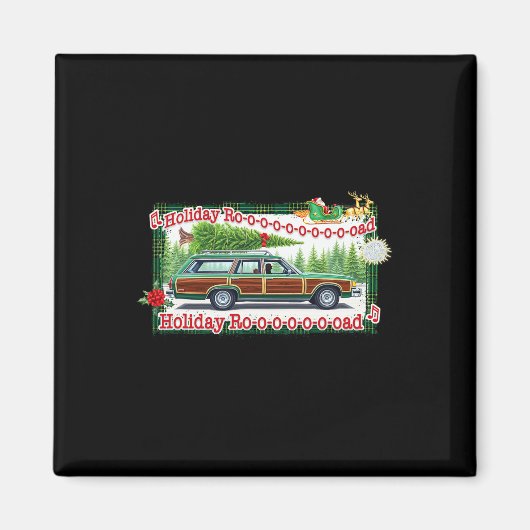 Weihnachtsbaum auf der Holiday Road Magnet (Vorne)