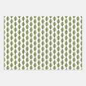 Weihnachtsbaum auf einem Wicker Basket Muster Urla Geschenkpapier Set (Vorderseite 3)