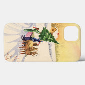 Weihnachtsbaum auf einer schneebedeckten Winterstr Case-Mate iPhone Hülle (Rückseite (Horizontal))