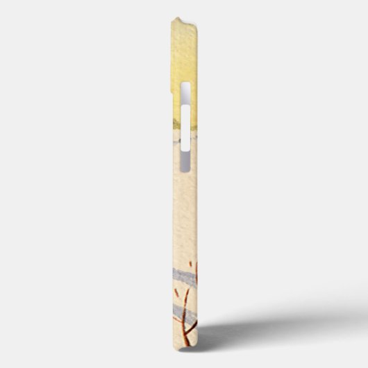 Weihnachtsbaum auf einer schneebedeckten Winterstr Case-Mate iPhone Hülle (Rückseite / Links)