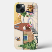 Weihnachtsbaum auf einer schneebedeckten Winterstr Case-Mate iPhone Hülle (Rückseite)