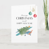 Weihnachtsbaum auf Flugzeug & Foto Funny Karte (Vorderseite)