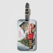 Weihnachtsbaum auf LKW Winter Gepäckanhänger (Vorderseite Vertikal)