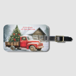 Weihnachtsbaum auf LKW Winter Gepäckanhänger