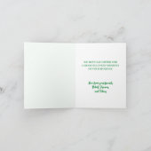 Weihnachtsbaum auf Rosa Feiertagskarte (Innenseite)