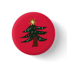 Weihnachtsbaum auf Rot