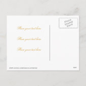 Weihnachtsbaum auf Schwarz 001 Feiertagspostkarte (Rückseite)