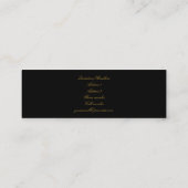 Weihnachtsbaum auf Schwarz 001 Mini Visitenkarte (Rückseite)