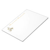 Weihnachtsbaum auf Weiß 001 Notizblock (angewinkelt)