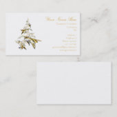 Weihnachtsbaum auf Weiß 001 Visitenkarte (Vorne/Hinten)