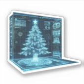 Weihnachtsbaum Aufkleber (Vorderseite)