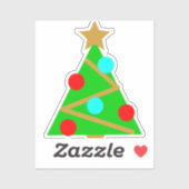 Weihnachtsbaum Aufkleber (Blatt)