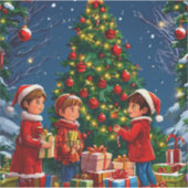 Weihnachtsbaum Aufkleber (Vorderseite)