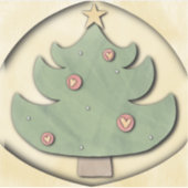 Weihnachtsbaum Aufkleber (Vorderseite)