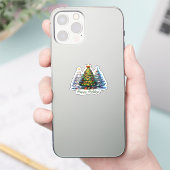 Weihnachtsbaum Aufkleber (Telefon)