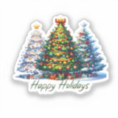 Weihnachtsbaum Aufkleber (Vorderseite)