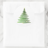 Weihnachtsbaum-Aufkleber Runder Aufkleber (Tasche)