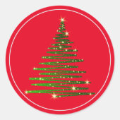 Weihnachtsbaum-Aufkleber Runder Aufkleber (Vorderseite)