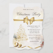 Weihnachtsbaum aus Chic Stars, Bow, Rot, Weihnacht Einladung (Vorderseite)