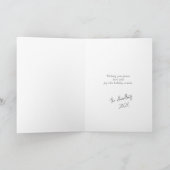 Weihnachtsbaum aus festem Glas Feiertagskarte (Innenseite)