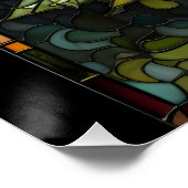 Weihnachtsbaum aus festem Glas Poster (Ecke)