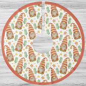 Weihnachtsbaum aus festem Gnome-Muster Polyester Weihnachtsbaumdecke