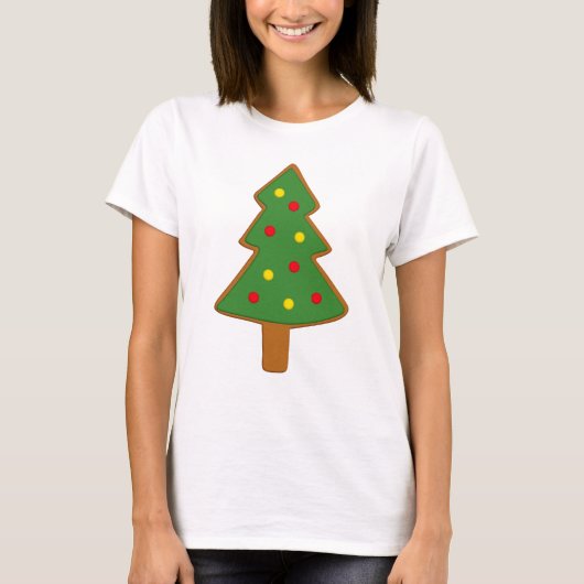 Weihnachtsbaum aus Lebkuchen T-Shirt (Vorderseite)