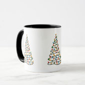 Weihnachtsbaum aus Lichtern Tasse (Vorderseite Links)
