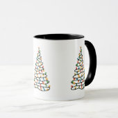 Weihnachtsbaum aus Lichtern Tasse (VorderseiteRechts)