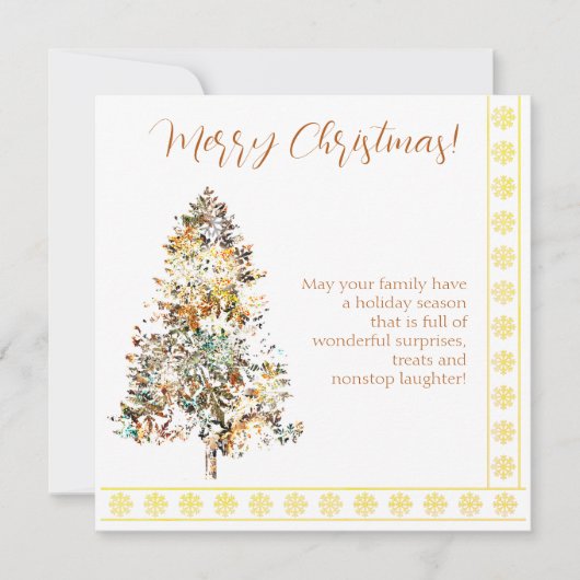 Weihnachtsbaum aus Schneeflocken (Vorderseite)