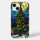 Weihnachtsbaum aus verkleidetem Glas Case-Mate iPhone Hülle (Rückseite)