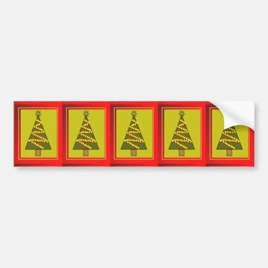 Weihnachtsbaum Autoaufkleber (Vorne)