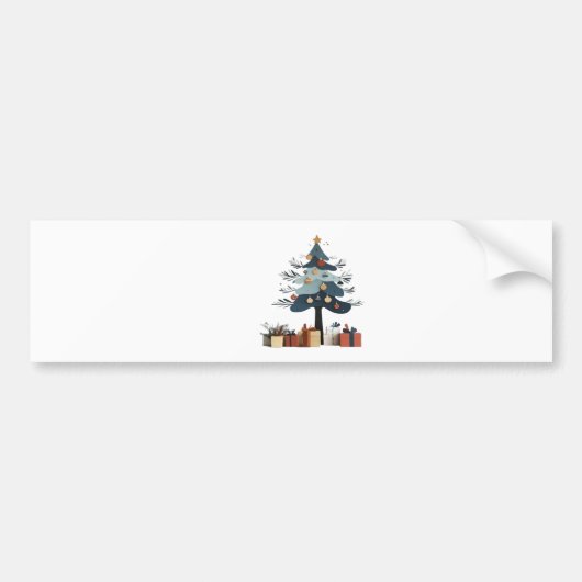 Weihnachtsbaum Autoaufkleber (Vorne)