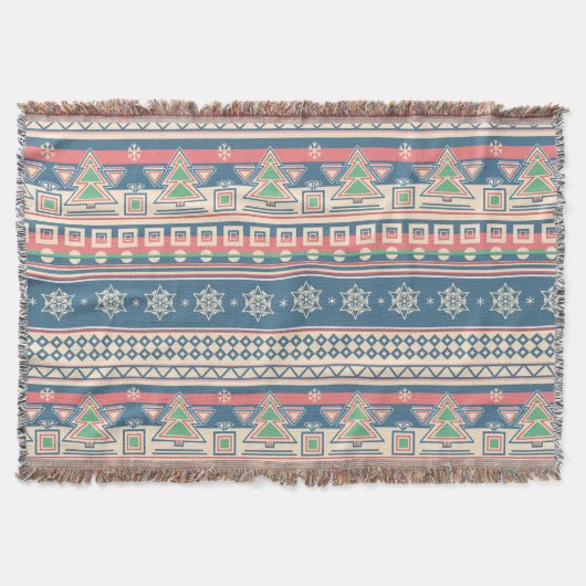 Weihnachtsbaum Aztec Style - Einzigartiger Urlaub Decke (Vorderseite)