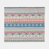 Weihnachtsbaum Aztec Style - Einzigartiger Urlaub Fleecedecke (Vorderseite (Horizontal))