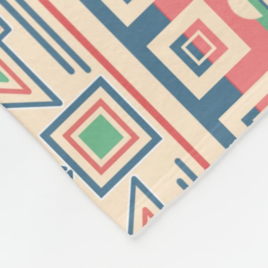 Weihnachtsbaum Aztec Style - Einzigartiger Urlaub Fleecedecke (Ecke)