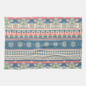 Weihnachtsbaum Aztec Style - Einzigartiger Urlaub Geschirrtuch (Horizontal)