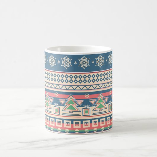 Weihnachtsbaum Aztec Style - Einzigartiger Urlaub Kaffeetasse (Mittel)
