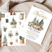 Weihnachtsbaum-Baby-Dusche Einladung