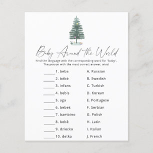 Weihnachtsbaum - Baby rund um das Weltspiel