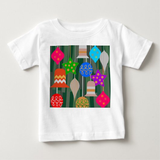 Weihnachtsbaum Baby T-shirt (Vorderseite)
