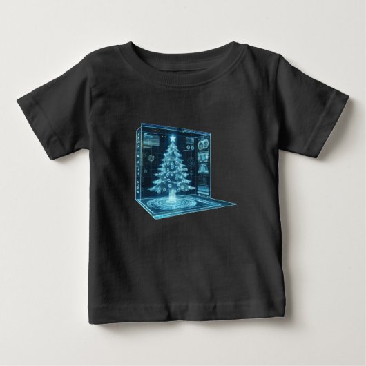 Weihnachtsbaum Baby T-shirt (Vorderseite)