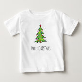 Weihnachtsbaum Baby T-shirt (Vorderseite)
