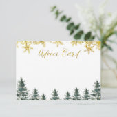 Weihnachtsbaum Babyduschberatungskarte Begleitkarte (Stehend Vorderseite)