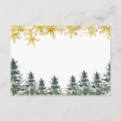 Weihnachtsbaum Babyduschberatungskarte Begleitkarte (Rückseite)