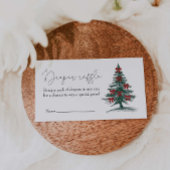 Weihnachtsbaum Babydusche Windelwanne Begleitkarte