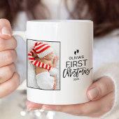 Weihnachtsbaum Baby's erstes Weihnachtsjubiläum Zweifarbige Tasse