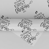 Weihnachtsbaum Baby's First Christmas Geschenkpapier