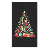 Weihnachtsbaum Backen Koch Cook Xmas Magnetische Visitenkarte (Vorderseite Vertikal)