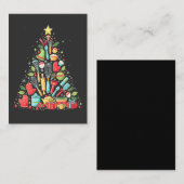 Weihnachtsbaum Backen Koch Cook Xmas Mitteilungskarte (Vorne/Hinten)